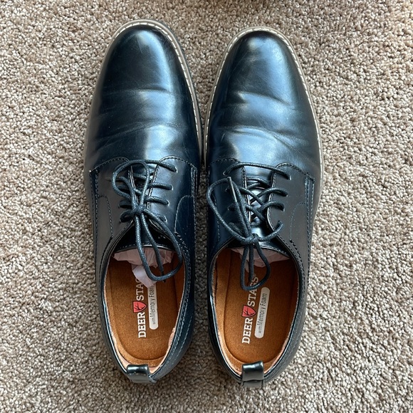 Oxford Black Big Kids size 6.5 (men’s) dress shoes - Picture 2 of 12